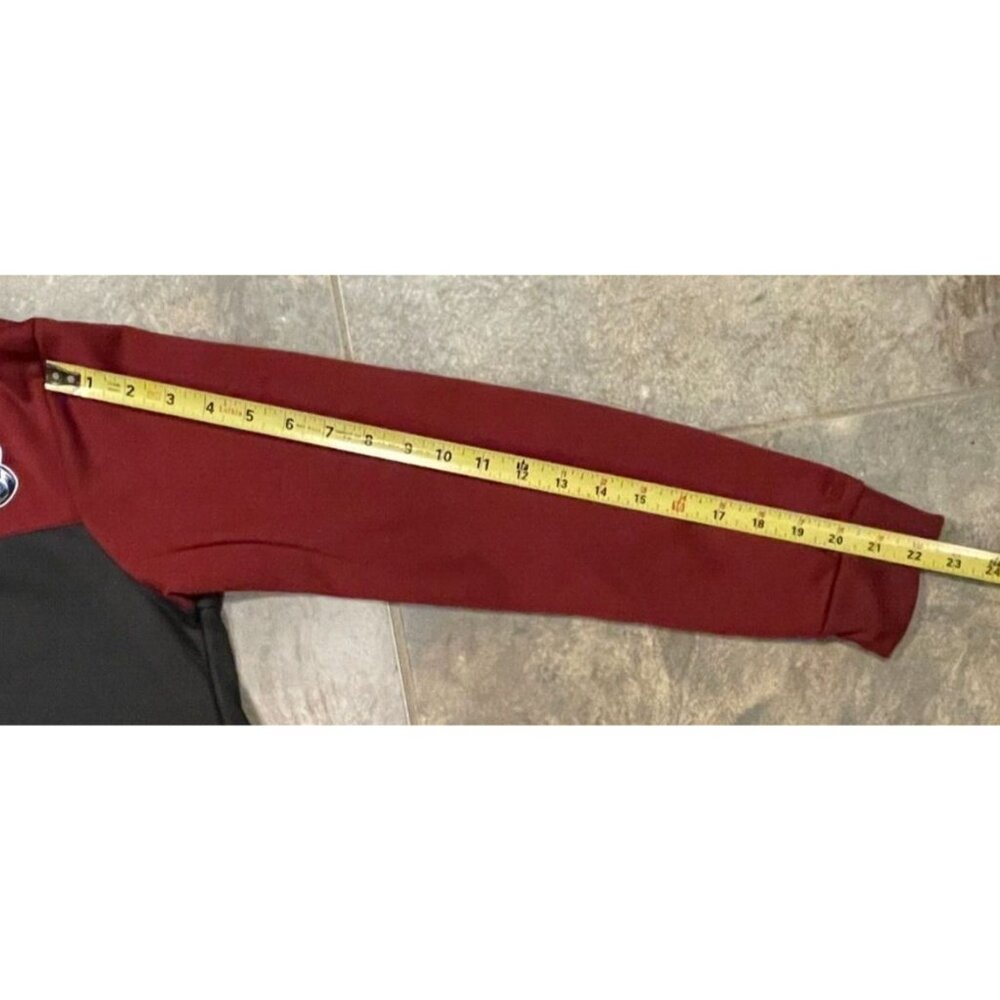 Colosseum Colorado Avalanche Youth L (16/18) Full-Zip Hoodie Jacket Red & Gray c - Picture 7 of 11